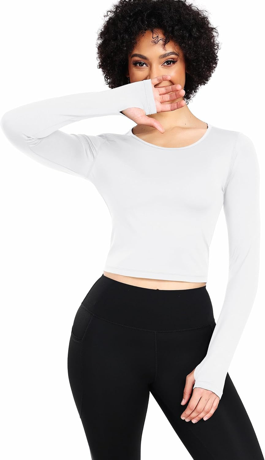 CADMUS Women's Dry Fit Crop Top - Short Sleeve Athletic Running Tee, Set of 3