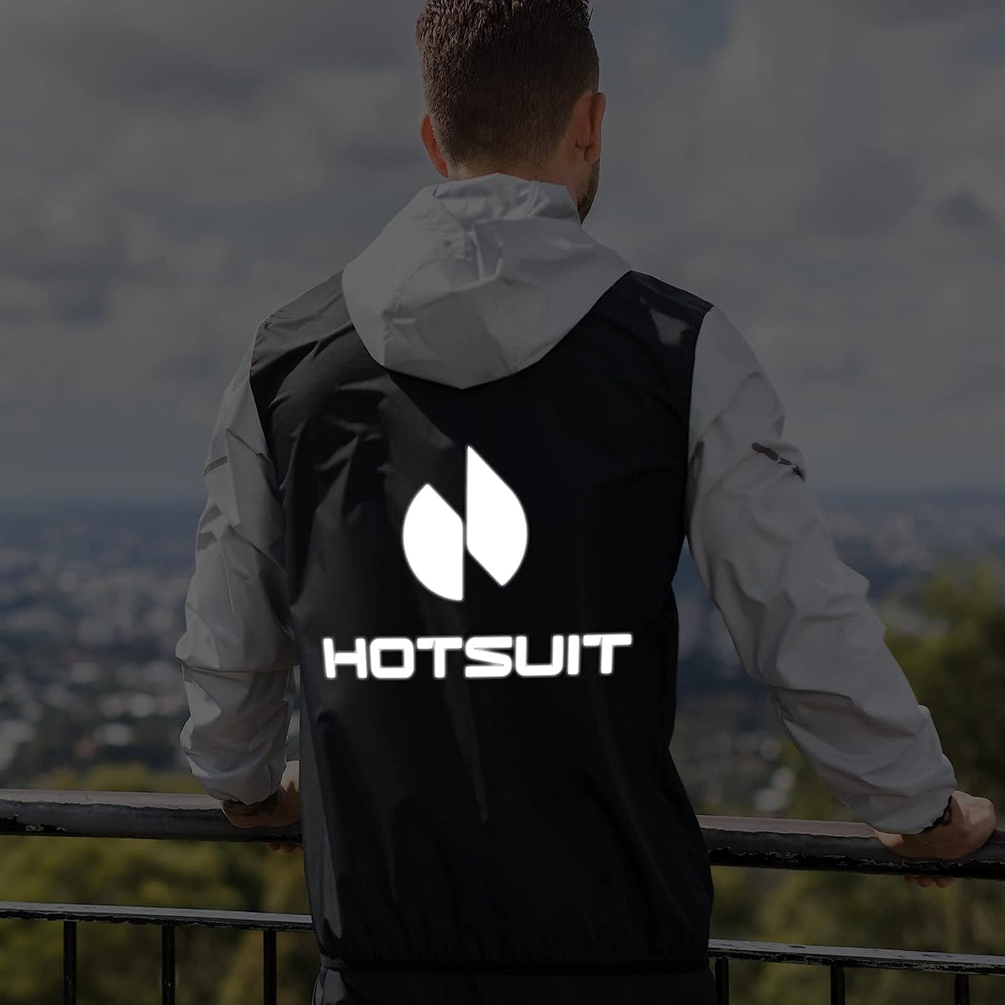 HOTSUIT Men's Sauna Suit - Full Body Sweat Jacket and Pants for Gym Workouts and Exercise