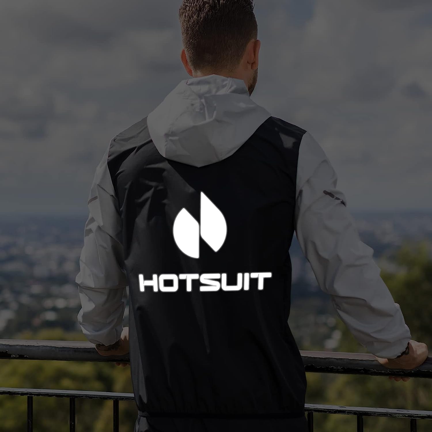 HOTSUIT Men's Sauna Suit - Full Body Sweat Jacket and Pants for Gym Workouts and Exercise