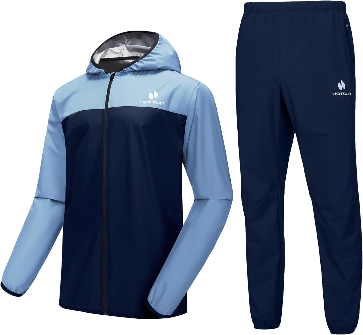 HOTSUIT Men's Sauna Suit - Full Body Sweat Jacket and Pants for Gym Workouts and Exercise